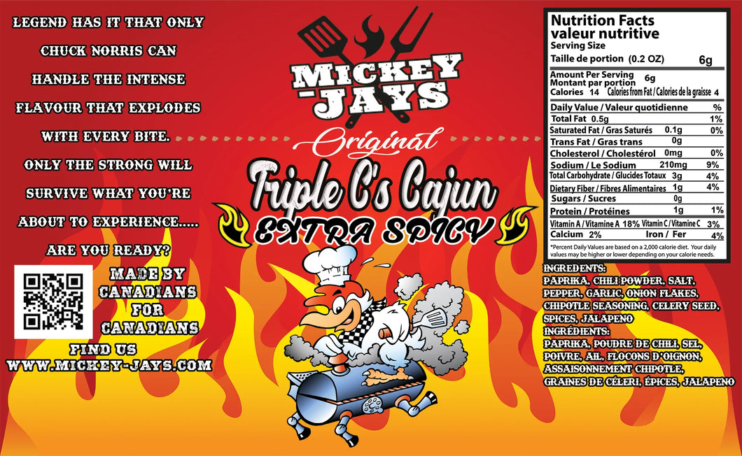 Mickey-Jays - Triple C's Cajun Extra Spicy